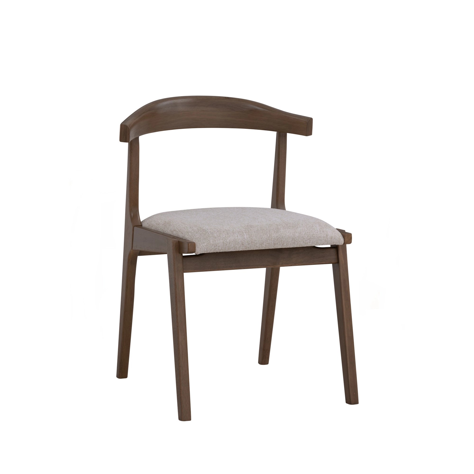 Roger Dining Chair - Modern Wooden Dining Room Chair with Upholstered Seat - Perfect for Kitchen, Dining Room, and Home Office Use