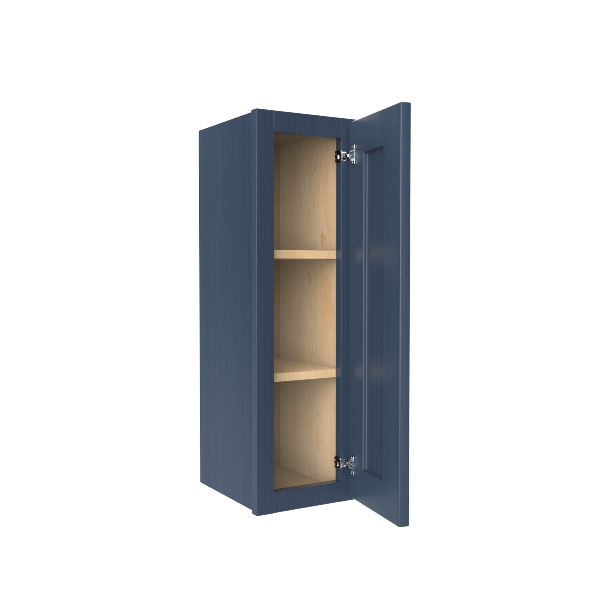 30 Inch Blue Shaker Wall Cabinet - 09W x 30H x 12D RTA Ready-to-Assemble Kitchen Storage for Bathroom, Laundry Room & Garage Organization