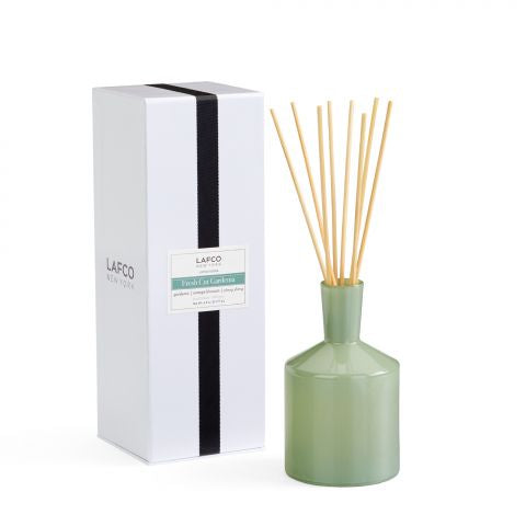 LAFCO Fresh Cut Gardenia Scented Candle - Luxury Home Fragrance for Relaxation, Spa & Romantic Ambiance