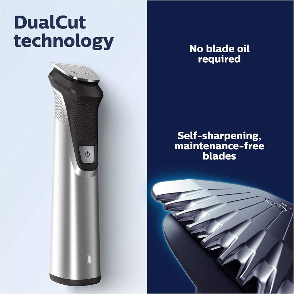 PHILIPS MG5750/18 Multigroom 5000 All-in-One Trimmer for Face, Head & Body Grooming - Perfect for Men's Beard, Hair & Body Shaving at Home or Travel