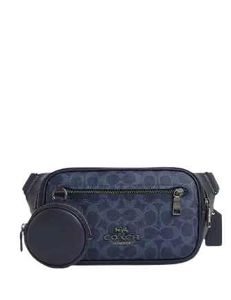 Coach Elias Belt Bag in Signature Canvas - Stylish & Durable Crossbody Bag for Women | Perfect for Travel, Shopping & Everyday Use