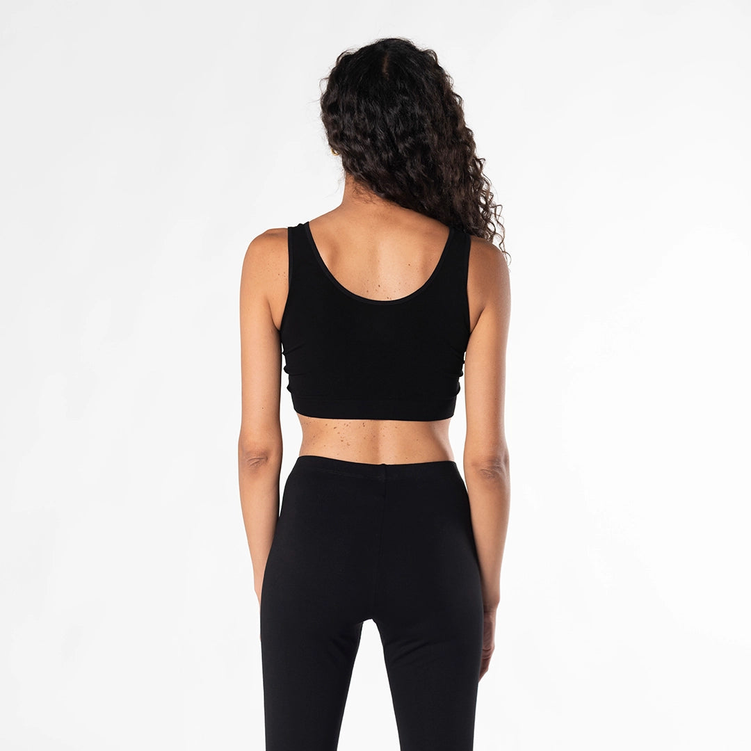 Essential Bamboo Bralette - Soft Wireless Comfort Bra for Women - Black | Perfect for Yoga, Lounge & Everyday Wear