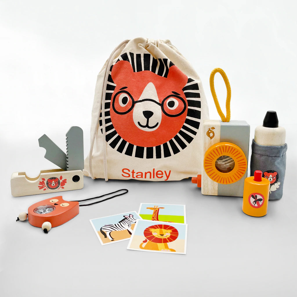 Personalized Safari Adventure Play Set for Kids - Wild Animal Toy Figures with Play Mat - Perfect for Pretend Play, Birthday Gifts & Educational Learning | Indoor & Outdoor Toddler Activities