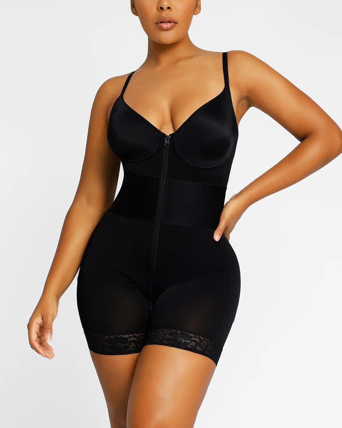 AirSlim® Elastic Waist Shaping Bodysuit for Women - Tummy Control Slimming Body Shaper - Perfect for Workout, Office & Special Occasions