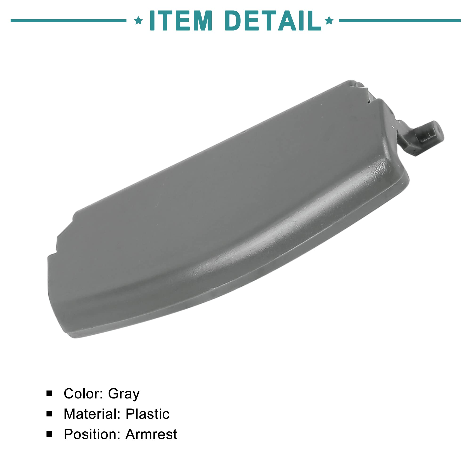 ACROPIX Replacement Center Console Armrest Box Lid Latch Clip for Audi A4 A5 (2008-2016) - Gray (Pack of 1) | Interior Car Accessories Repair Part | Perfect for Broken or Worn Out Armrest Latch Replacement