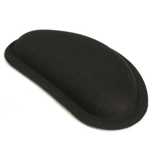 Non-Slip Black Silica Gel Wrist Rest Mouse Pad for PC, Laptop & Desktop - Ergonomic Support for Gaming, Office Work & Long Computer Sessions