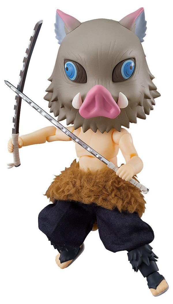 Good Smile Demon Slayer: Kimetsu no Yaiba Inosuke Hashibira Nendoroid Action Figure - Collectible Anime Doll for Display & Cosplay | Perfect for Fans & Gift Giving