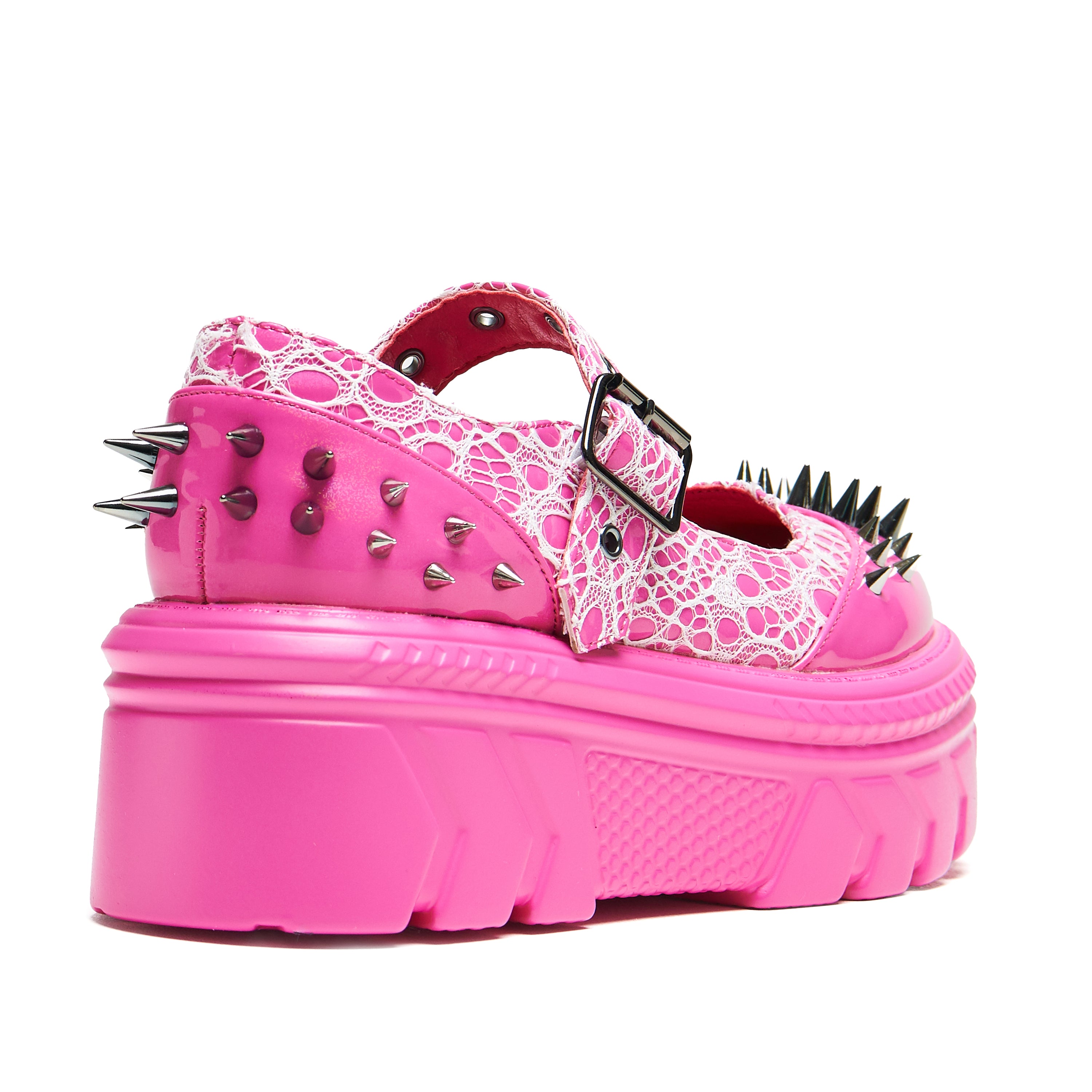 Gothic Punk Spiked Mary Jane Shoes for Women - Edgy Platform Boots with Studs - Perfect for Halloween, Cosplay, and Alternative Fashion Outfits