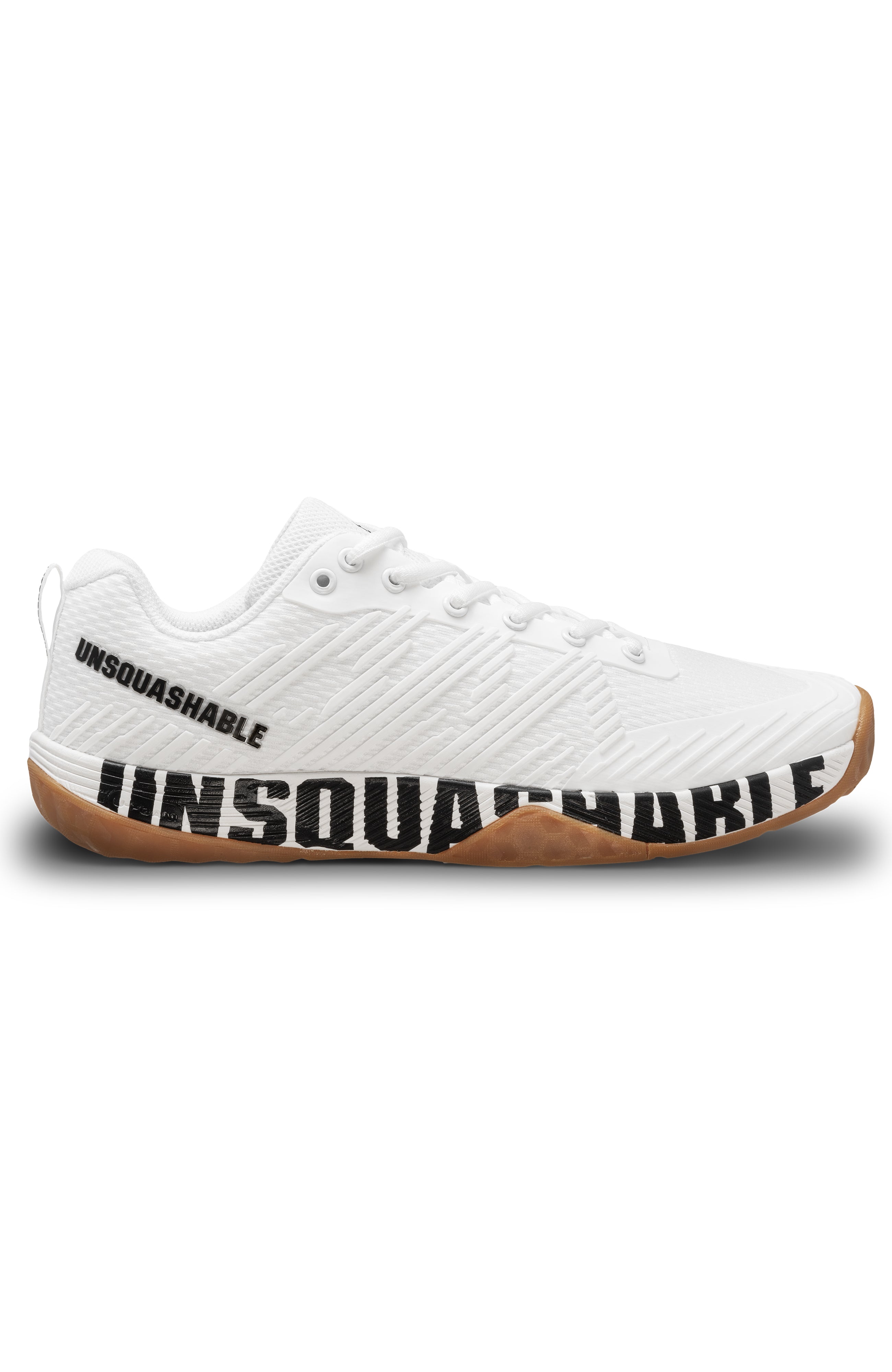 UNSQUASHABLE FAST TEC PRO WHITE Squash Shoes - Lightweight Performance Court Shoes for Squash & Racquetball - Perfect for Indoor Sports & Competitive Play