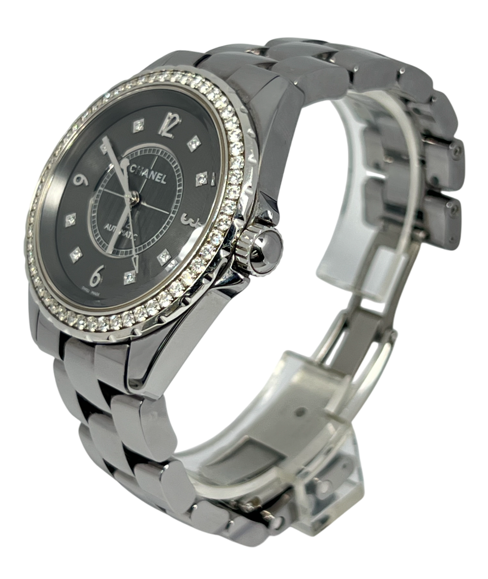 Chanel J12 Chromatic Titanium Ceramic & Diamond Ladies Watch - Luxury Women's Timepiece for Formal Events, Business Meetings & Special Occasions