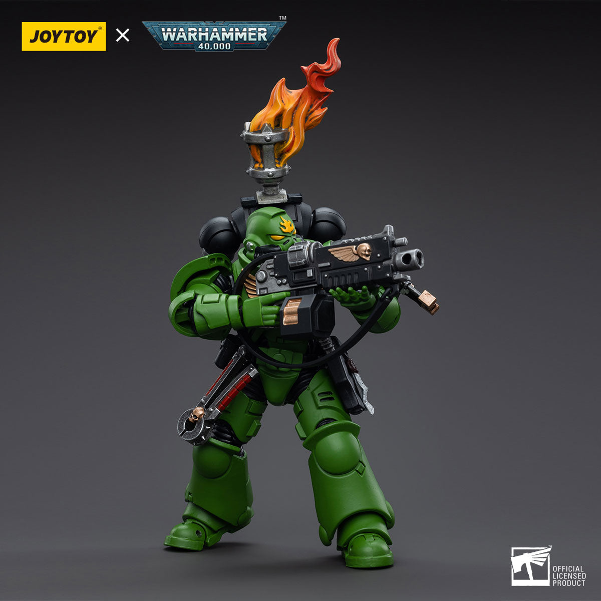 1/18 JOYTOY 3.75 Inch Warhammer 40K Salamanders Space Marines Intercessors Action Figure Set (4pcs) - Perfect for Collectors, Tabletop Gaming & Display Scenes