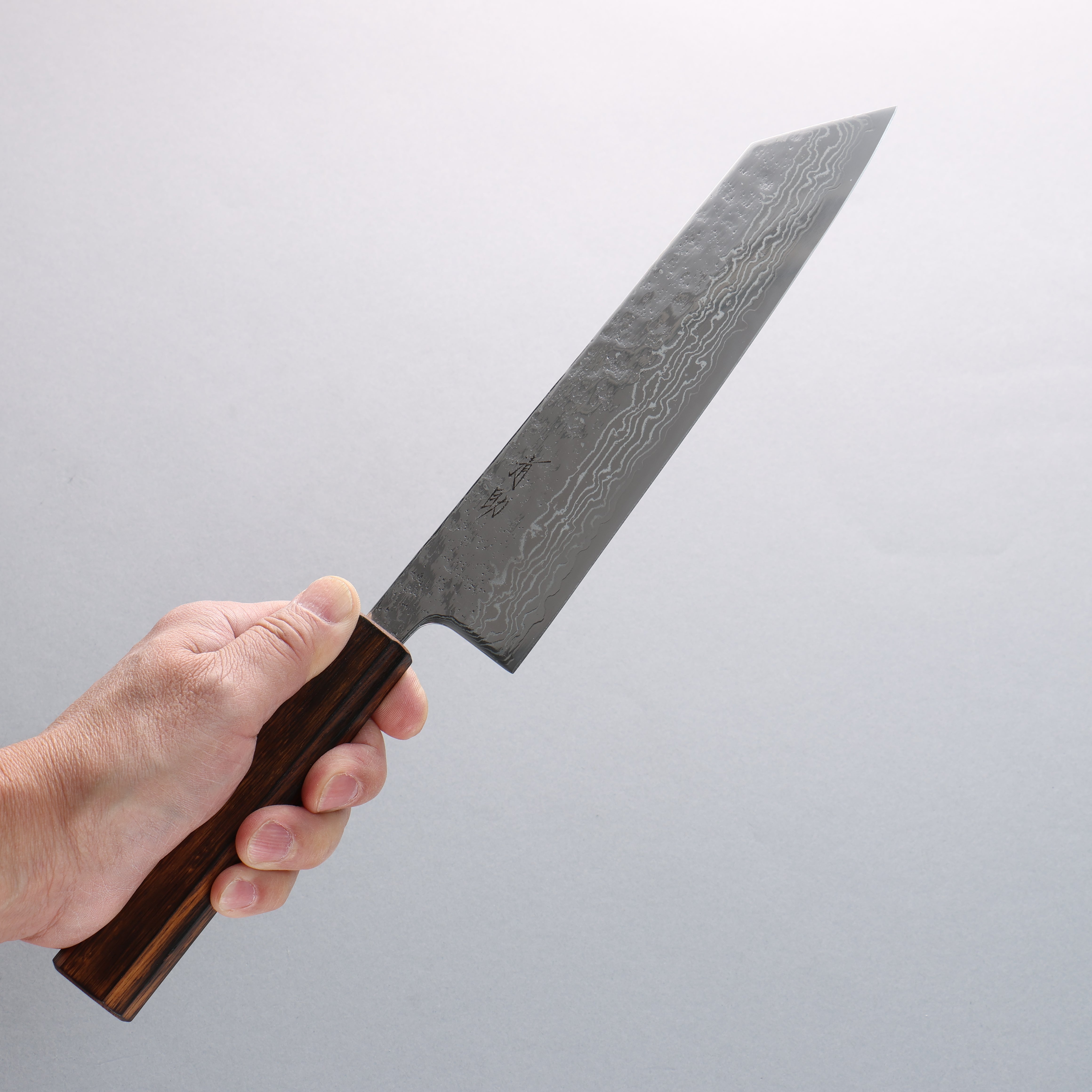 Seisuke 210mm Kiritsuke Gyuto Knife - 440C Stainless Steel Hammered Damascus Blade with Oak Handle - Perfect for Sushi, Sashimi & Japanese Cuisine