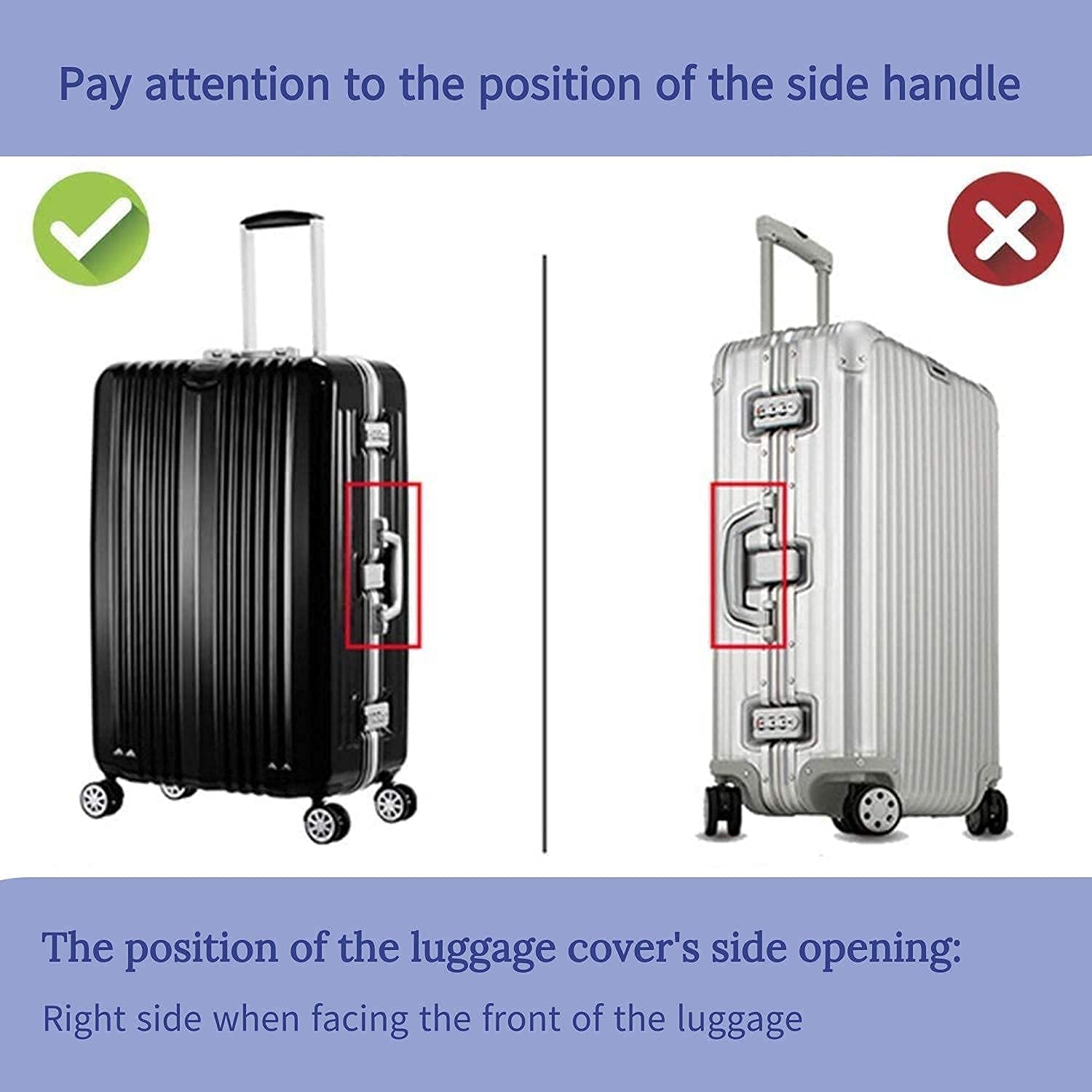 Durable Washable Suitcase Cover Protector - Anti-Scratch Dustproof Luggage Protector Fits 19-32 Inch Bags (Black) - Perfect for Travel, Storage & Airplane Use