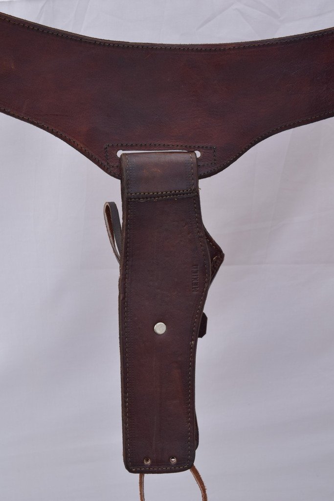 Western Style Cowboy Gun Holster & Belt Rig - Single Drop Holster for .22 Caliber Pistols | Perfect for Cowboy Action Shooting, Reenactments & Outdoor Adventures