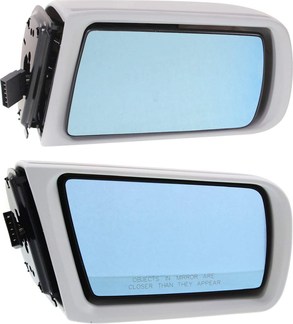 Kool Vue Power Heated Side Mirrors for 1997-2000 Mercedes Benz C230 - Driver & Passenger Side, Paintable - Perfect for Winter Driving & Enhanced Visibility