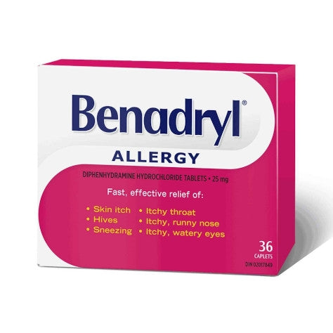 Benadryl Allergy Relief Caplets - 12 Count | Fast-Acting Antihistamine for Sneezing, Runny Nose & Itchy Eyes | Perfect for Seasonal Allergies & Travel