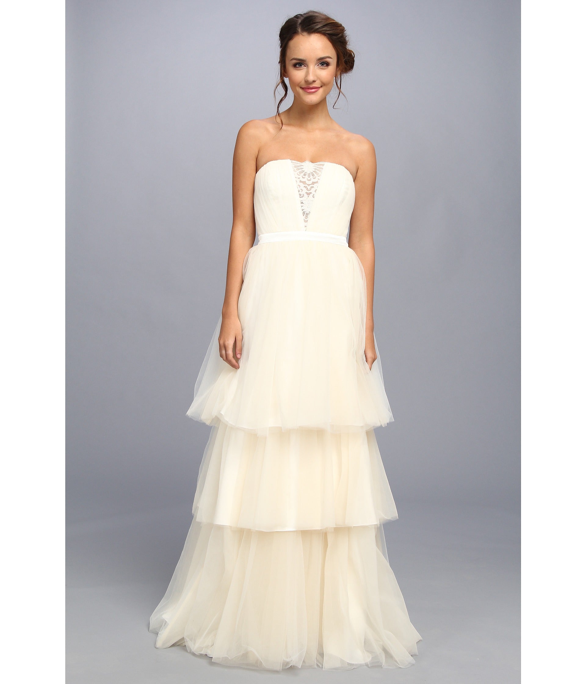 Badgley Mischka Faye Gown - Elegant Wedding Dress for Brides | Perfect for Beach Weddings, Formal Ceremonies & Special Occasions