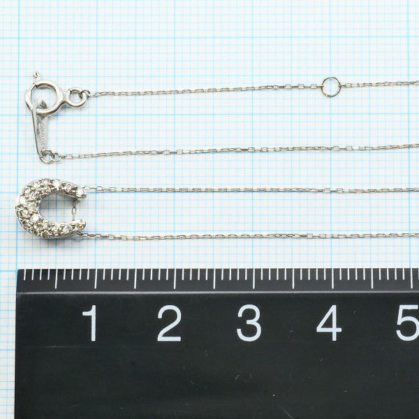 18K White Gold Diamond Necklace for Women - Elegant Pendant Jewelry Gift for Anniversary, Wedding & Special Occasions