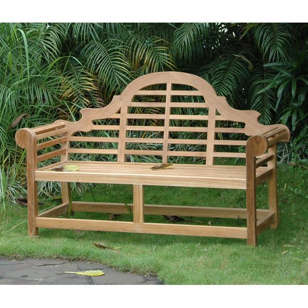 Premium Marlborough 2-Seater Outdoor Bench - Solid Teak Wood Garden Patio Furniture for Backyard, Porch & Poolside Relaxation | Weather-Resistant & Comfortable Seating Solution