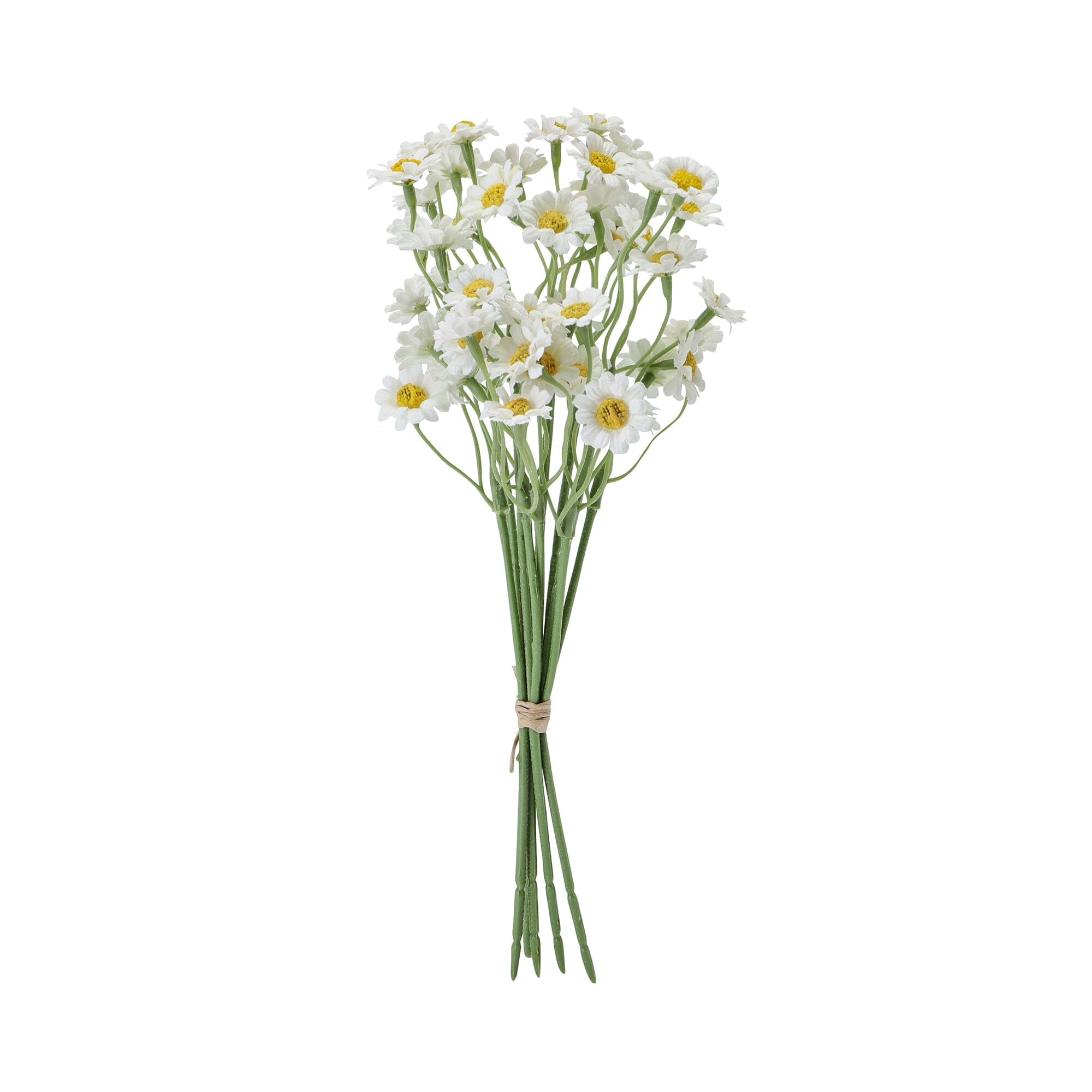 White Artificial Daisy Flower Bouquet - Realistic Fake Flowers for Home Decor, Wedding Centerpieces, and Party Arrangements