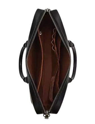 Coach Ethan Slim Briefcase in Signature Canvas - Stylish & Durable Leather Laptop Bag for Business Professionals & Office Commuters