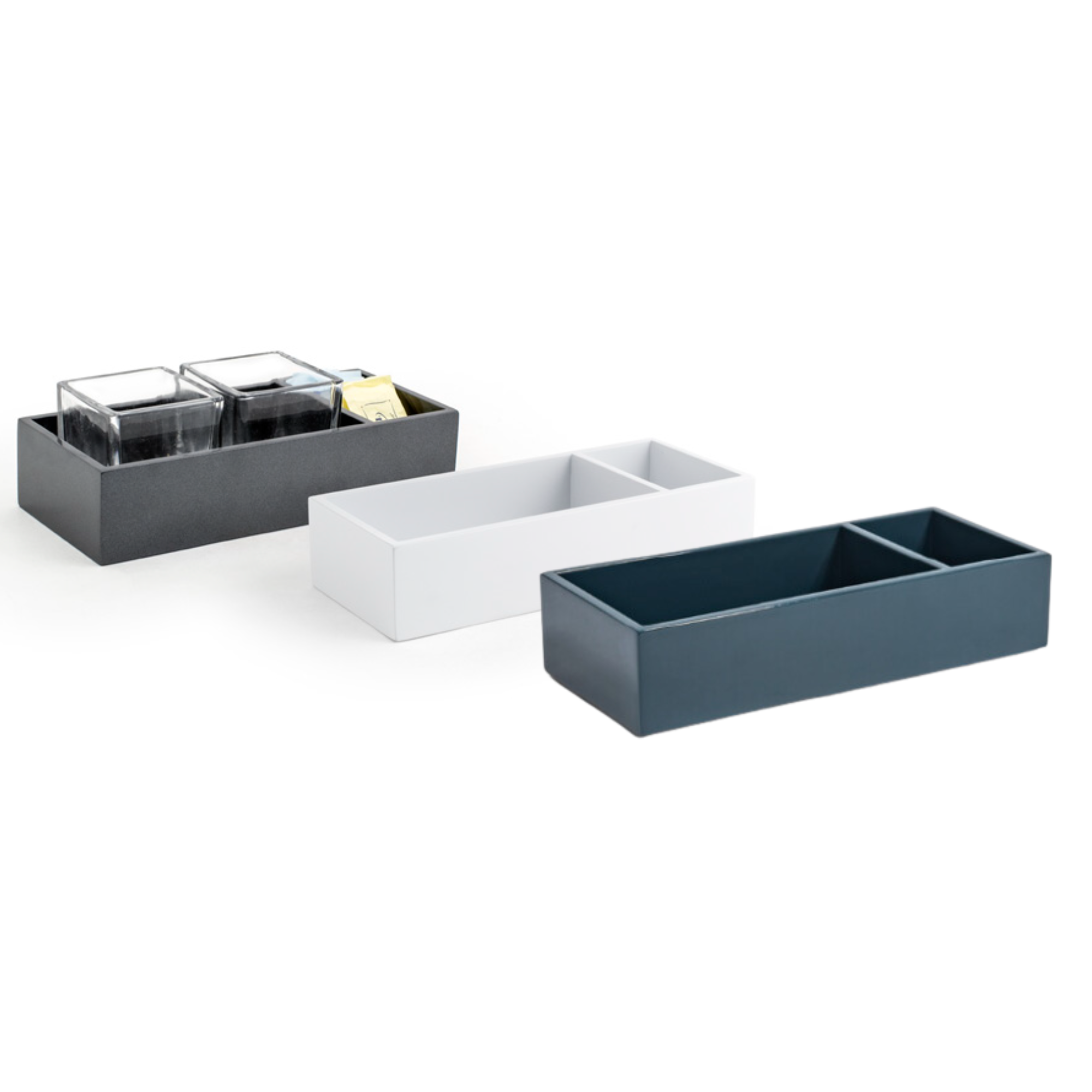 FOH New York Jewelry Organizer - 9 x 4 Inch Accessory Holder with 6 Compartments | Perfect for Necklace, Bracelet & Earring Storage in Bedroom or Bathroom