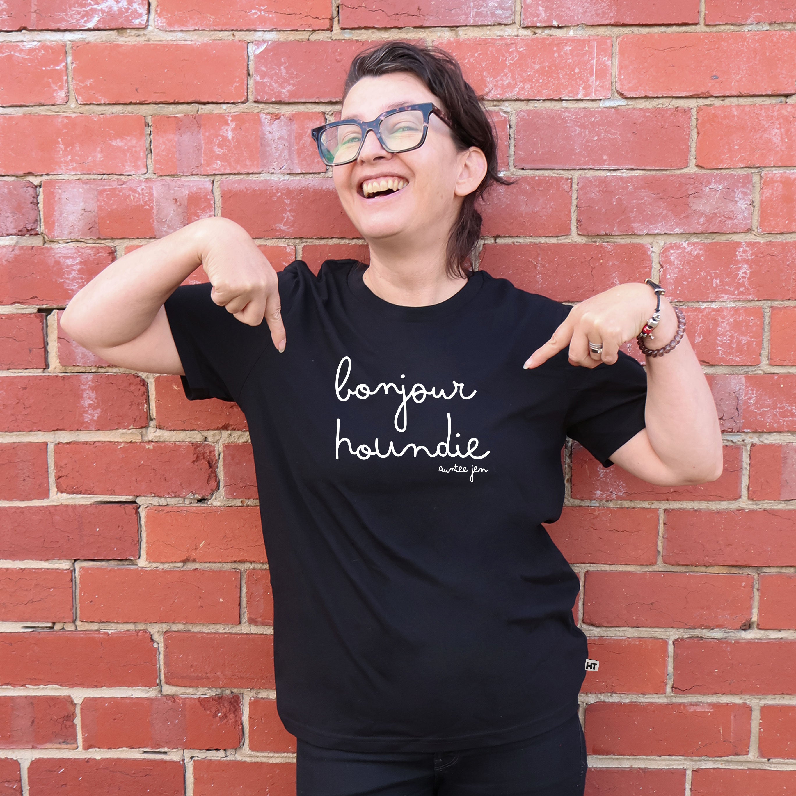 Auntee Jen HUMAN Graphic Tee - Unisex Cotton T-Shirt for Men & Women - Trendy Streetwear Fashion for Casual Wear, Outfits & Daily Comfort