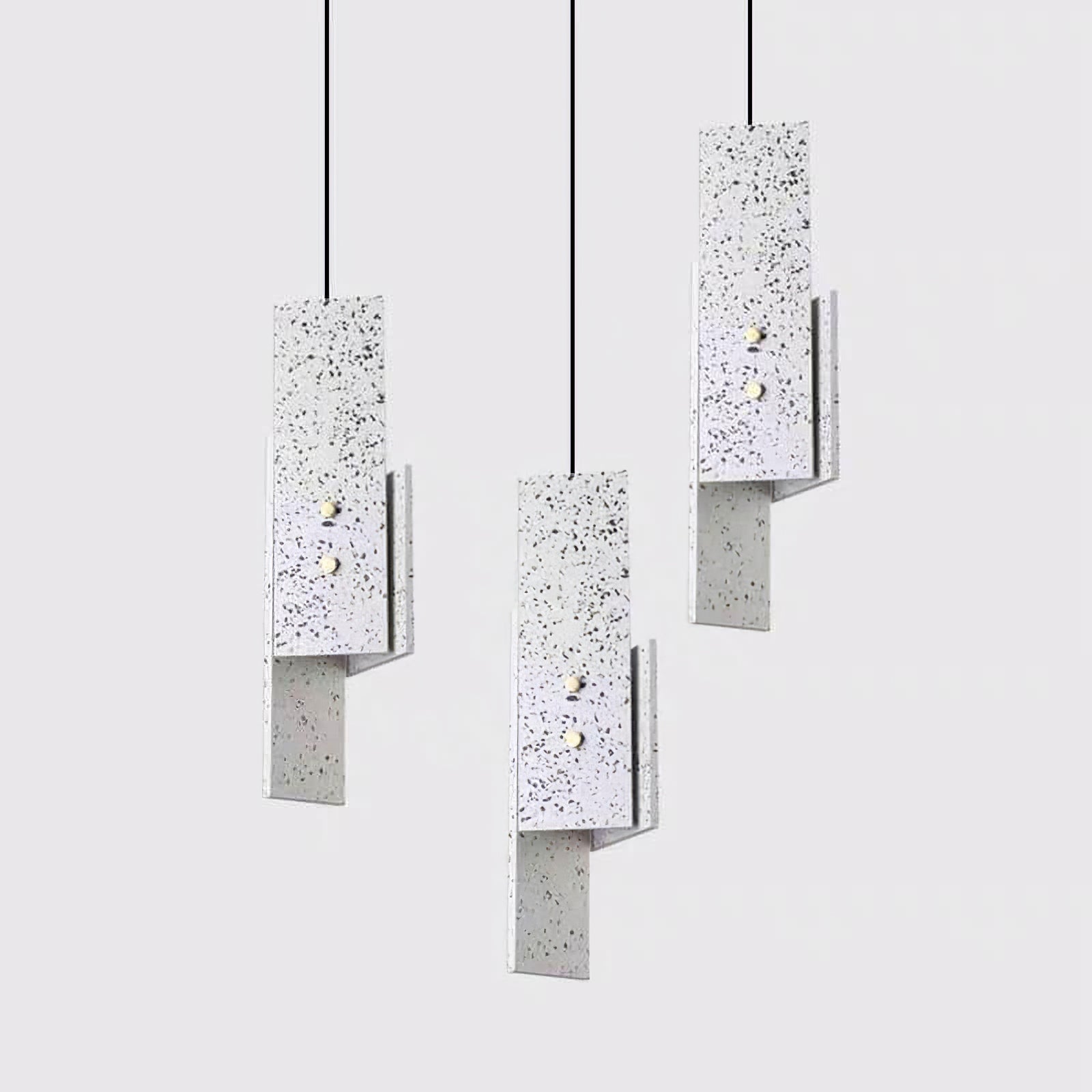 Modern Terrazzo Pendant Light - Handcrafted Hanging Lamp for Kitchen Island, Dining Room & Bedroom Decor