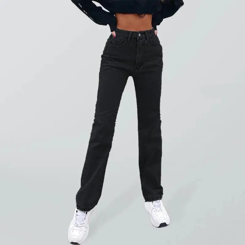 Best Women's High Waist Straight Leg Denim Jeans - Comfortable & Stylish for Casual Wear, Office, and Everyday Outfits
