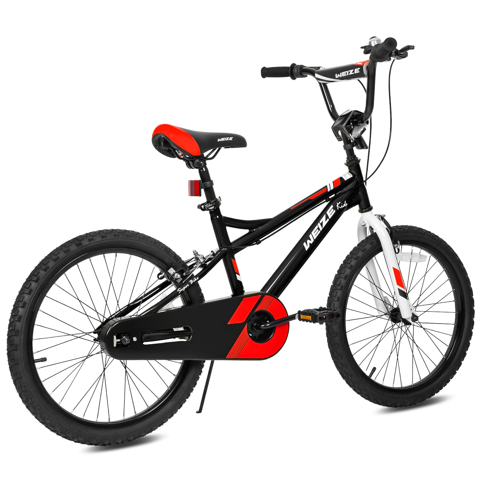 20 Inch Kids Bike for Boys & Girls Ages 6-12 | Adjustable Height 48-62 Inch | Coaster Brake | Red Children's Bicycle - Perfect for Neighborhood Rides, Park Adventures & Learning to Cycle