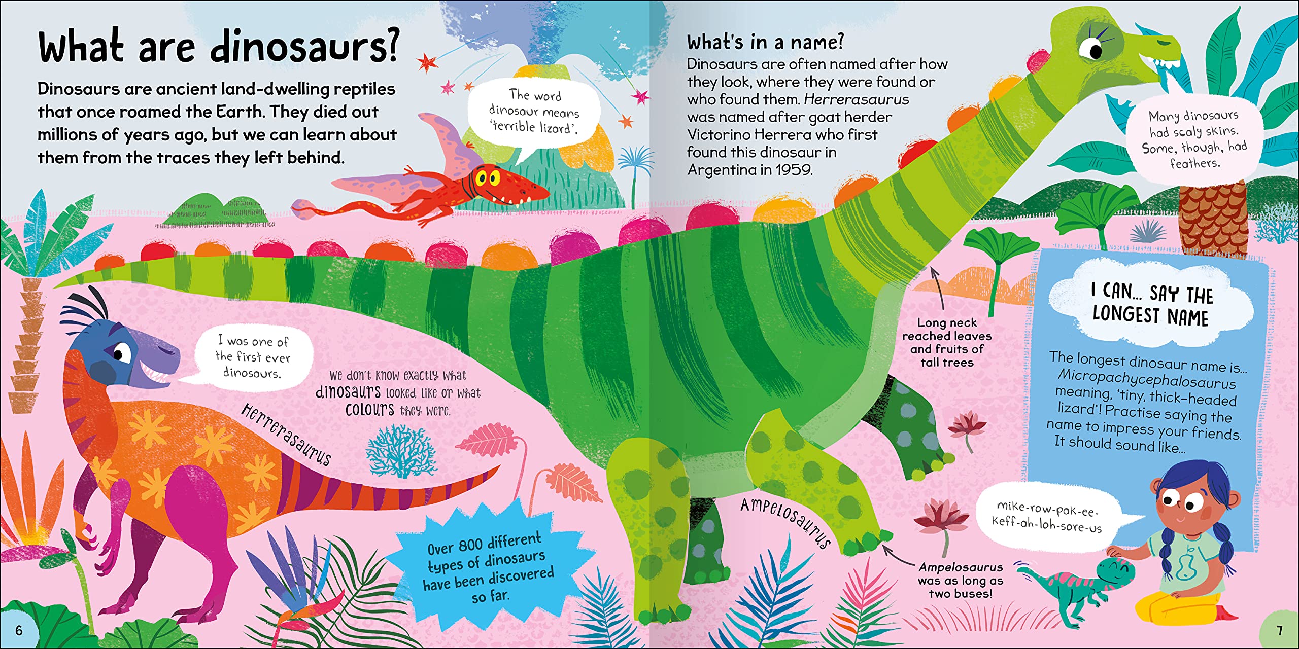 First Dinosaur Book for Kids - Educational Dinosaur Encyclopedia with Fun Facts & Pictures | Perfect for Early Learning, Bedtime Stories & Classroom Activities