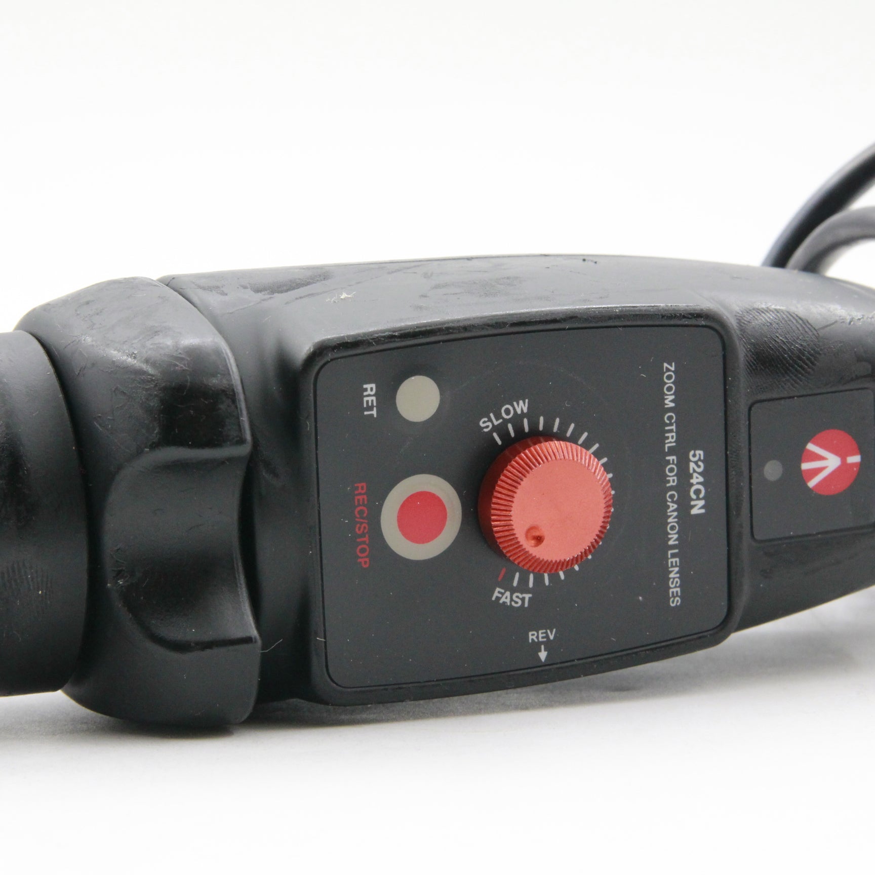 Used Manfrotto 524CN Remote Control for Canon 8-Pin ENG Lenses - Perfect for Professional Videography & Broadcast Camera Operation