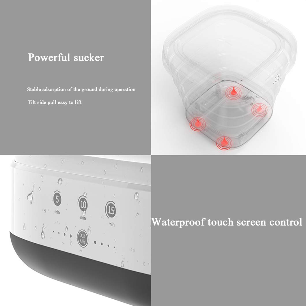 Portable Washing Machine - Compact Electric Mini Washer for Small Spaces, Dorm, Apartment, RV & Camping | Foldable Design for Easy Storage | Perfect for Travel, Off-Grid Living & Tiny Homes