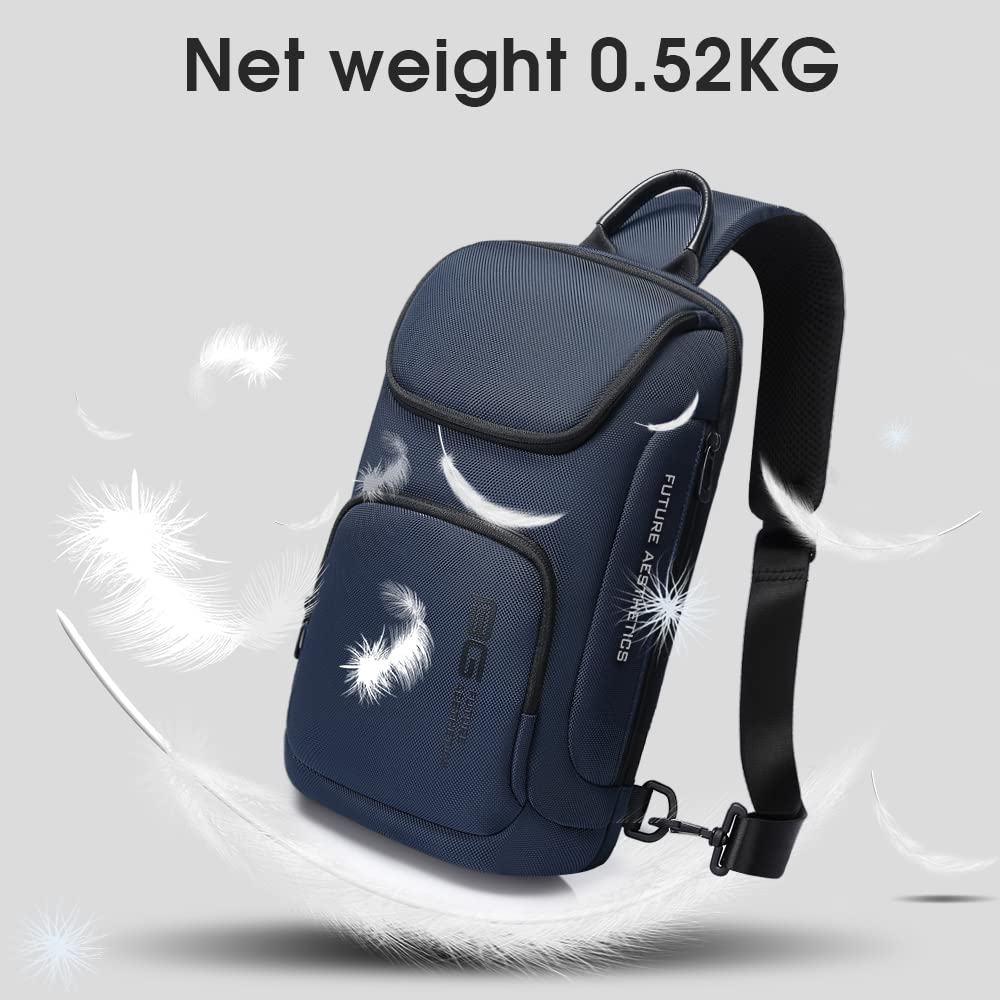 BANGE Sling Bag for Men & Women - Lightweight Crossbody Shoulder Backpack with Adjustable Strap, Water-Resistant Travel Bag for Hiking, Gym, Work & Daily Use
