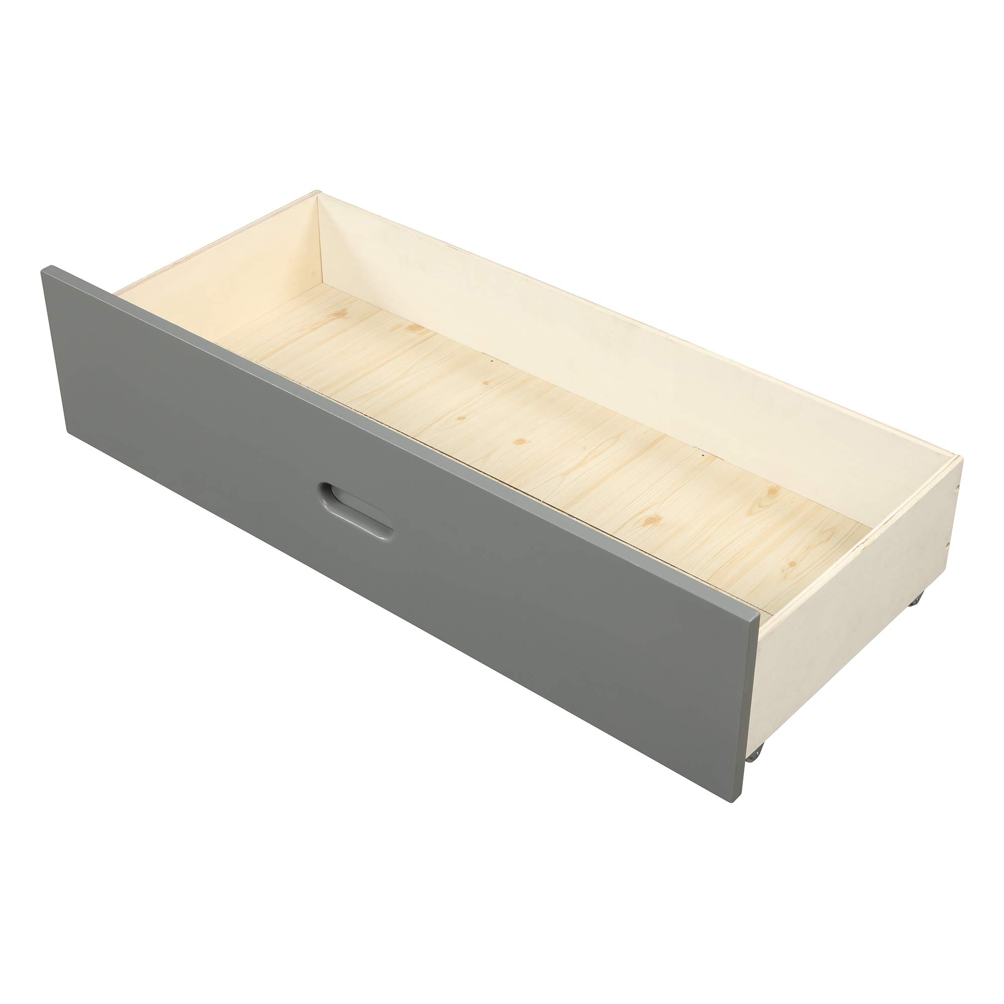 Anwick Full Size Platform Bed Frame with 2 Storage Drawers & Headboard - Sturdy Wood Slat Support (500 lbs Capacity) - No Box Spring Required - Easy Assembly (Gray) - Perfect for Small Bedrooms & Guest Rooms