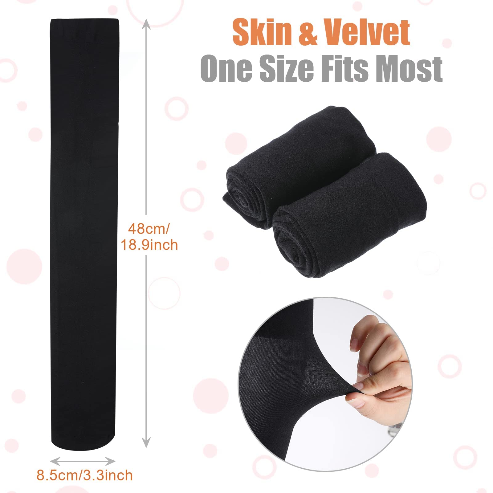 4-Pack Women's Silk Nylon Knee High & Over The Knee Socks - Reinforced Toe, Solid Colors - Cosplay, Party, Fashion Accessories - Perfect for Halloween, Christmas Costumes & Daily Wear