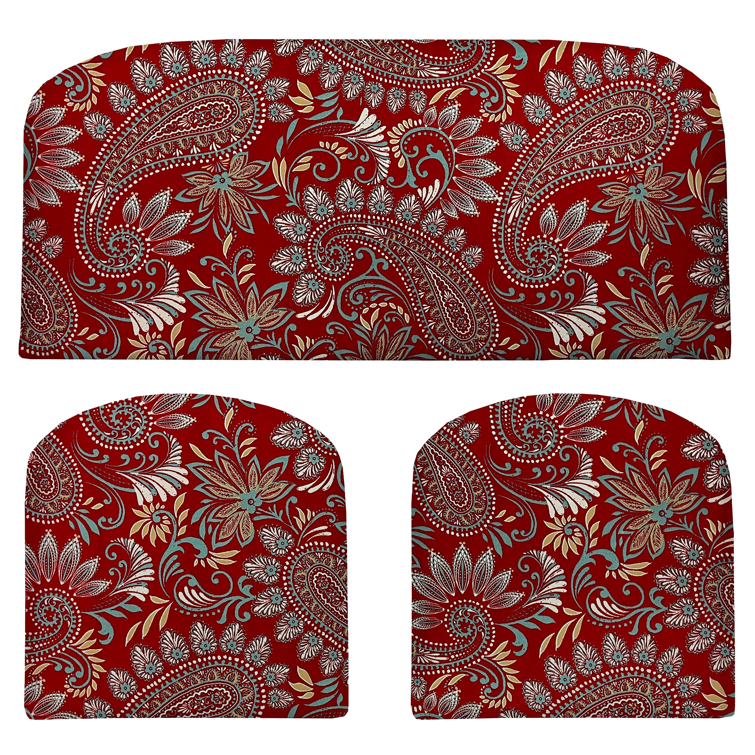 3-Piece Foam Wicker Cushion Set - 41