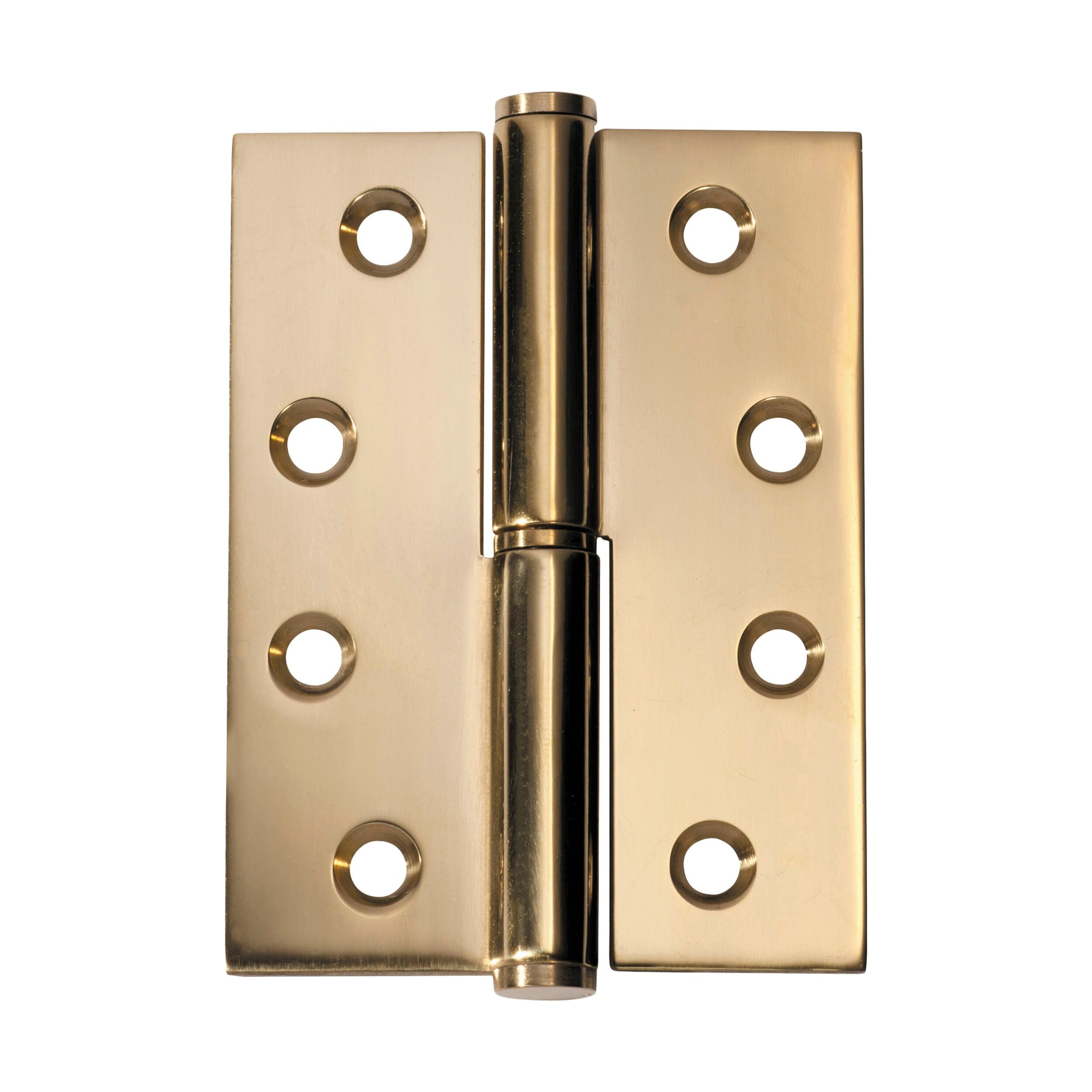 2495 Hinge Lift Off Right Hand Polished Brass H100xW75mm - Premium Cabinet Door Hardware for Kitchen & Bathroom Renovation