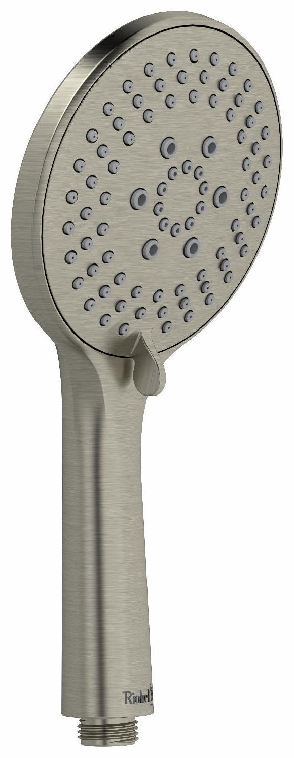 3 Function Handshower with 6 Spray Modes - Brushed Nickel Finish (Model 4368BN by RIOBEL) - Perfect for Bathroom, Spa & Relaxation at Home