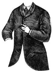 1868 Men's Lounge or Negligee Jacket Pattern - Vintage Sewing Pattern for Historical Costume & Steampunk Fashion