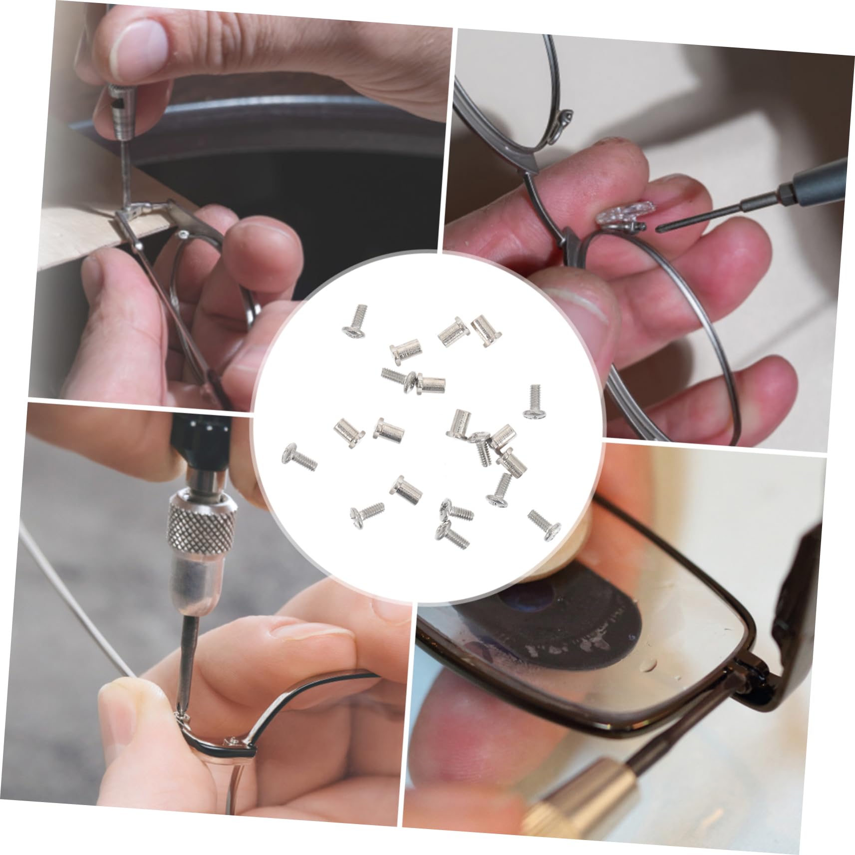 WATIIFUFU 2-Pack Glasses Repair Kit - Premium Metal Screws & Accessories for Eyeglass Frame Repair, Replacement Parts for Sunglasses & Reading Glasses - Perfect for Home, Office & Travel Eyewear Maintenance