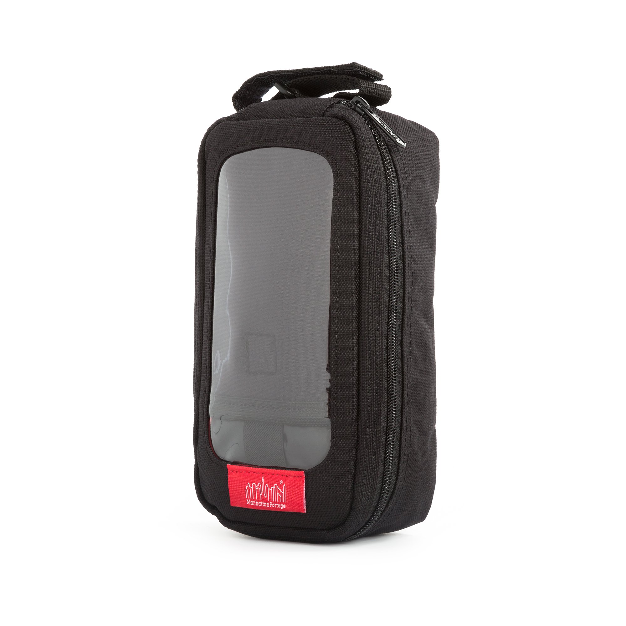 Manhattan Portage Waterproof Bike Phone Case - Black 1000D Nylon, Hook & Loop Straps for Secure Storage - Ideal for Cycling, Commuting & Outdoor Adventures