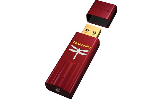 AudioQuest Dragonfly Red Portable Headphone Amplifier & DAC - High-Resolution Audio for Home, Travel, and Studio Use