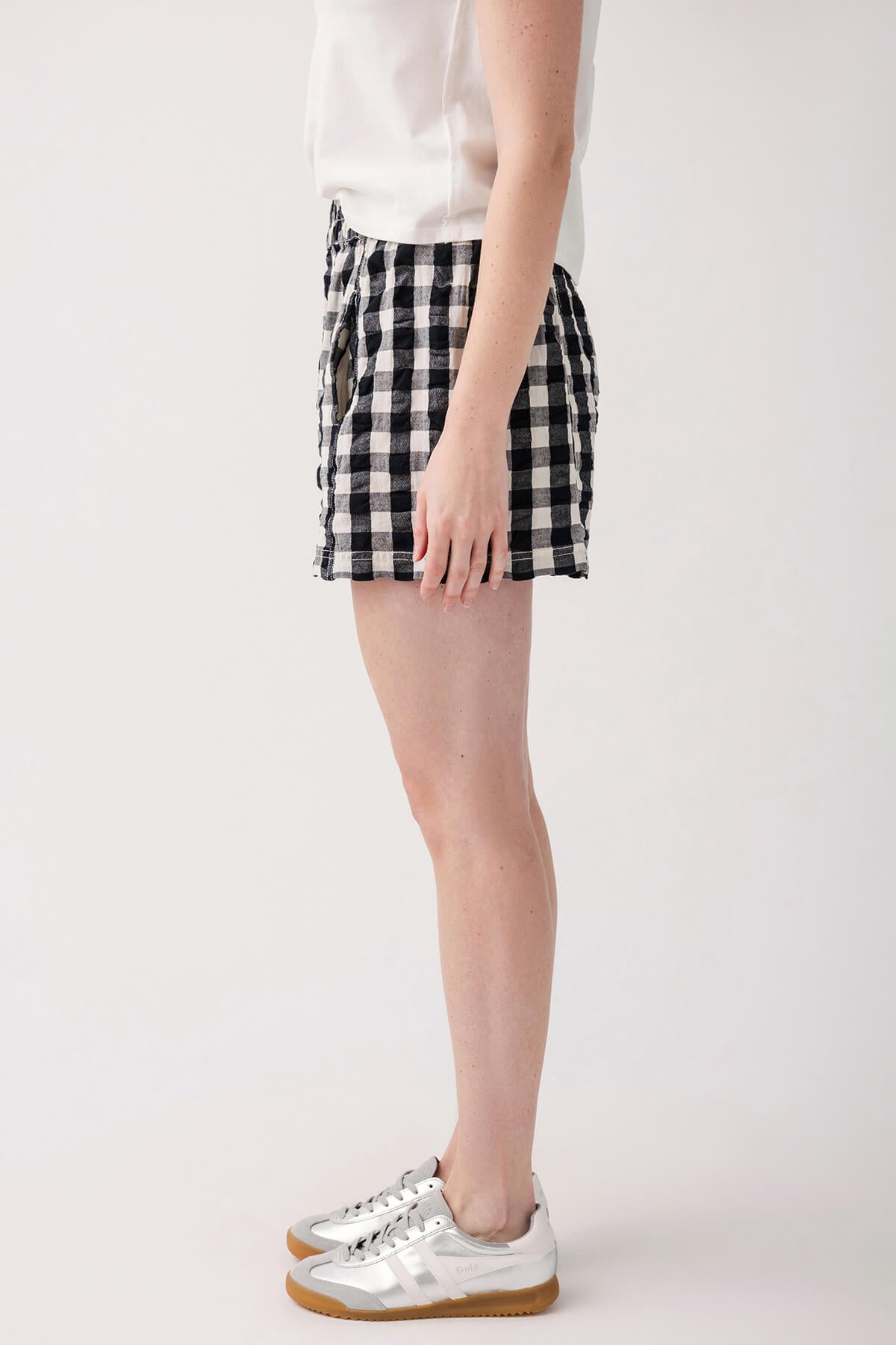 Free People Seersucker Pull-On Shorts for Women - Comfortable & Stylish Summer Shorts for Beach, Travel, and Casual Wear