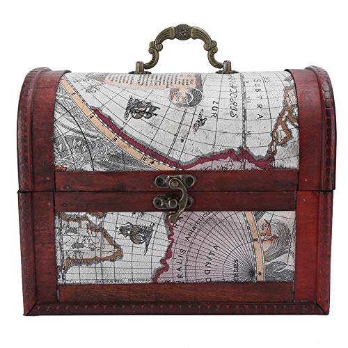 Vintage Antique Jewelry Box - Exquisite Decorative Storage Case for Rings, Necklaces & Earrings | Retro Design Protects Jewelry from Tarnishing | Perfect for Bedroom Dresser, Wedding Gift & Travel Jewelry Organizer