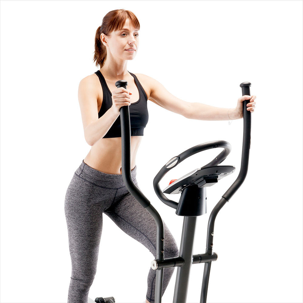Marcy ME 704 Magnetic Elliptical Trainer Machine - Low Impact Cardio Workout Equipment for Home Gym | Perfect for Indoor Fitness, Weight Loss & Full-Body Training