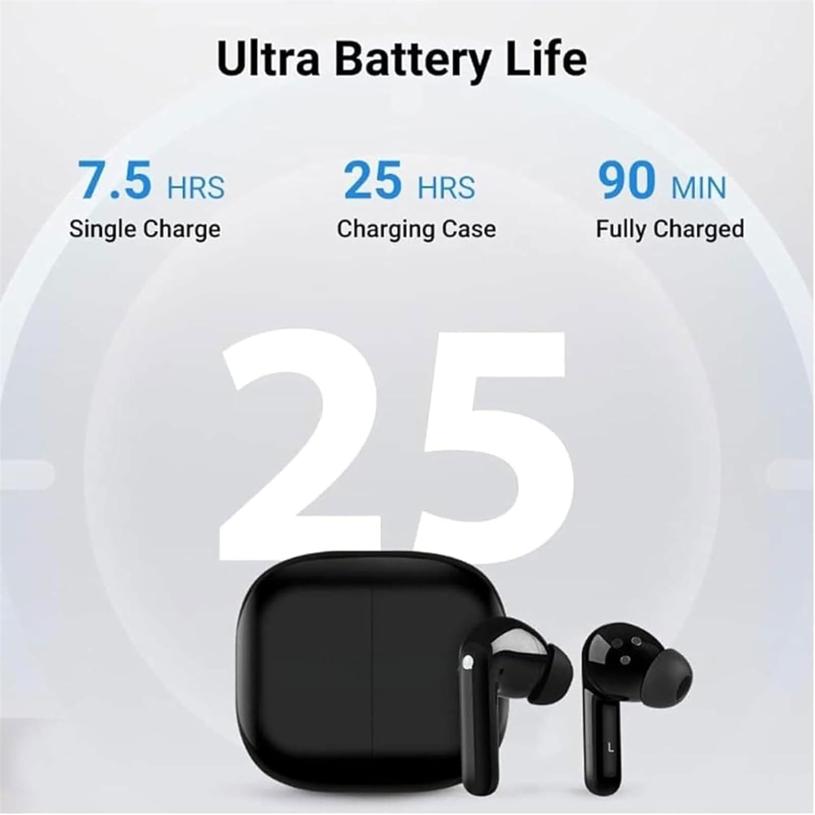Echowave B11 Translator Earbuds - 144 Language Offline Translation Device with 3 Modes | Wireless Bluetooth Earbuds for Travel, Business Meetings & Real-Time Conversations (White)