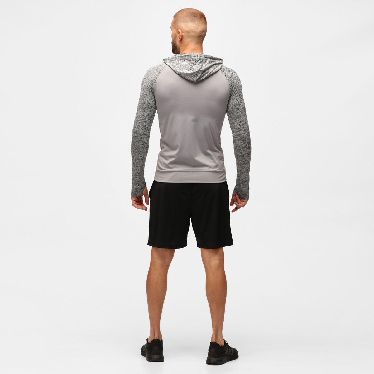 TKB Men's Grey Melange Zip-Up Hoodie - Stylish & Comfortable Pullover for Casual Wear, Gym, and Outdoor Activities
