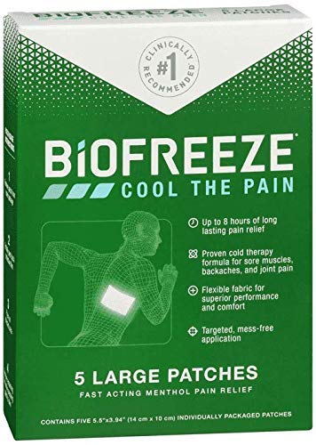 Cooling Pain Relief Patch for Back, Neck & Joint - Large Size (10 Patches - Pack of 2) | Fast-Acting, Long-Lasting Muscle Soreness Relief for Athletes & Office Workers