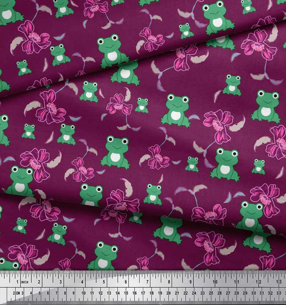 Soimoi Moss Georgette Brown Fabric by The Yard - 42
